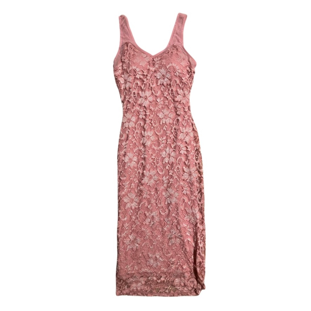 Rose / Mauve colored lace dress